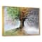 Designart - Tree with Four Seasons - Tree Painting Framed Canvas Art Print